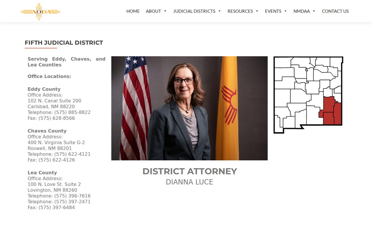Eddy County arrest record Fifth Judicial District office information
