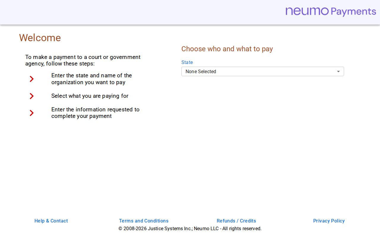 Carlsbad criminal records citation payment interface