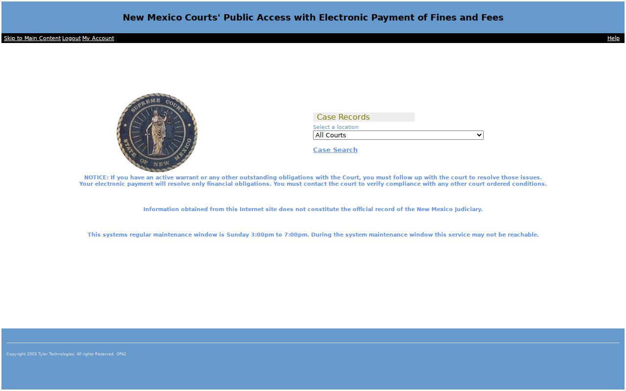 Odyssey search for Eddy County criminal court cases