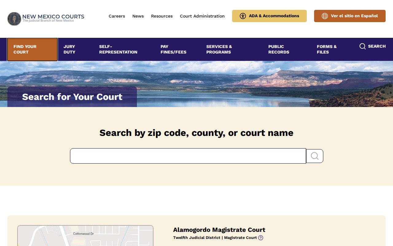 Eddy County criminal court case finder from New Mexico Courts