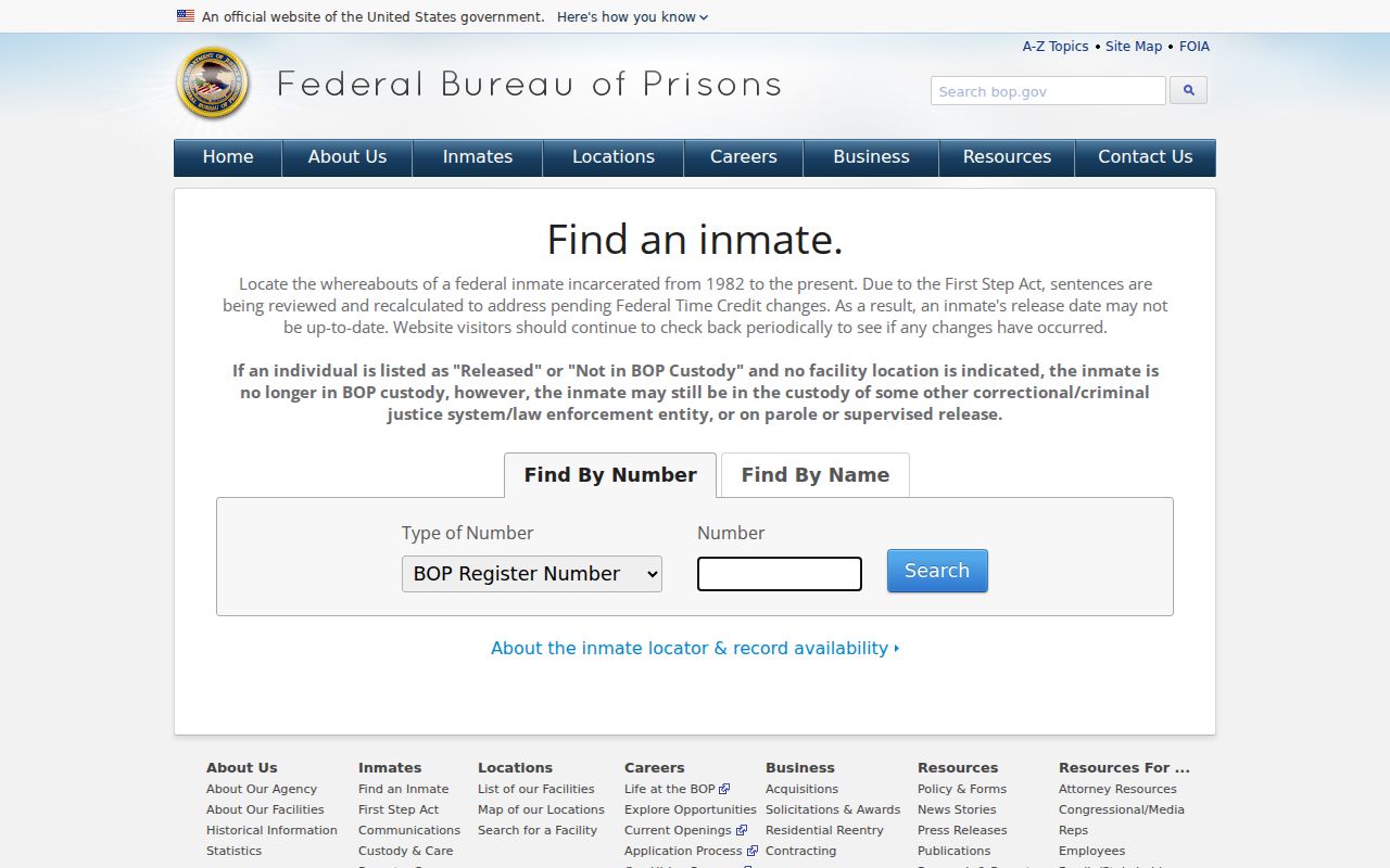 Eddy County criminal records federal inmate locator