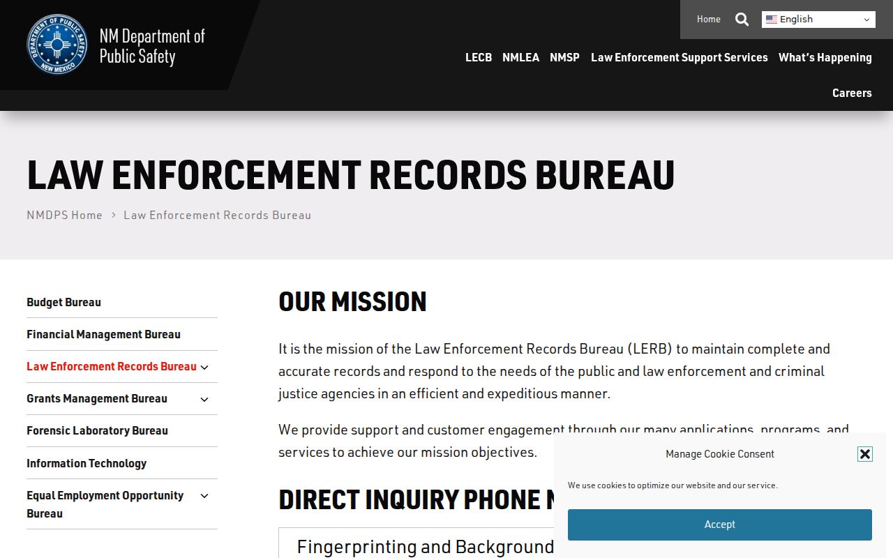 Eddy County criminal history New Mexico DPS repository access